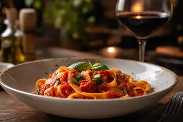 Fresh pasta dish on Wednesday Pasta Night