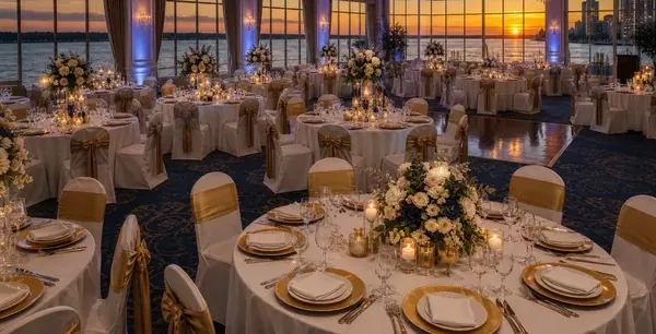 Evening function with Broadwater outlook