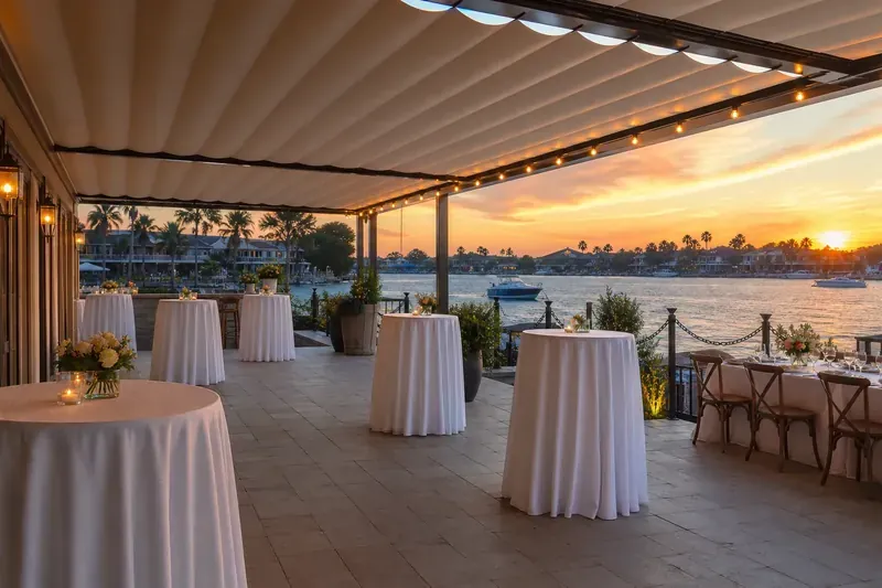 Marina Terrace outdoor event setup