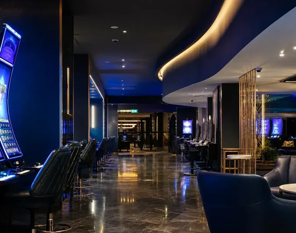 Gaming lounge and bar facilities at Casegus