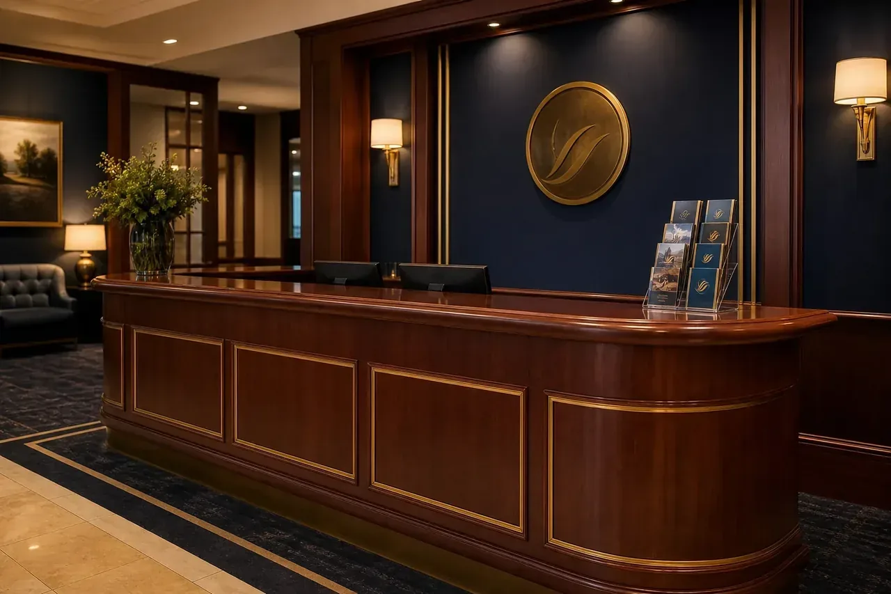 Casegus club reception and entry area